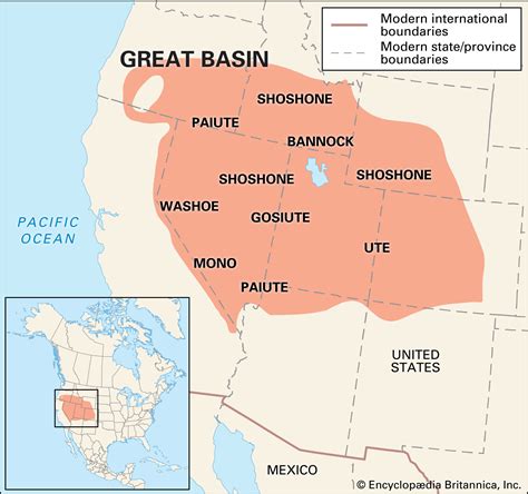 A map of the Great Basin region